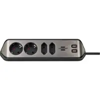 Brennenstuhl 2xusb 4 Uttag Grenuttag 2 M