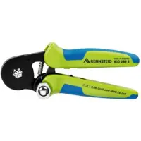 Rennsteig Werkzeuge Crimpzange 180mm 0,08-2x10mm² für 6kant-Crimpprofil 610 286 3 Crimptång Ändhylsor 0.08 till 16 mm²