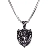 Northern Viking Jewelry Vegvisir Shield halsband NVJRS114