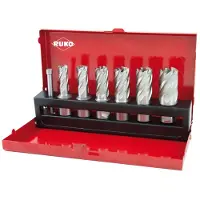 RUKO 108820 Kärnhålsborr 7 delar 12 mm, 14 mm, 16 mm, 18 mm, 20 mm, 22 mm 1 set