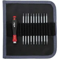 Wiha 269 T11 01 Utbytbara blad set 11 delar Spår, Stjärnspår Phillips, Inner-TORX, Inner-sexkantig Verkstad