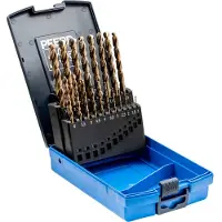PFERD TOOLS 25203703 SET SPB DIN 338 HSSE N 1-10 INOX 19 Metall-spiralborrset 19 delar 1 mm, 1.5 mm, 2 mm, 2.5 mm, 3 mm, 3.5 mm, 4 mm, 4.5 mm, 5 mm, 5.5 mm, 6