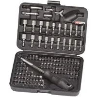 Ks Tools 9112085 911.2085 Bit-Set 122 delar Ytter-sexkantig inkl. skruvmejsel-bitshållare