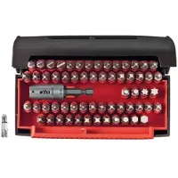 Wiha 07943 07943 Bit-Set 61 delar Spår, Stjärnspår Phillips, Stjärnspår Pozidriv, Inner-sexkantig, Inner-TORX