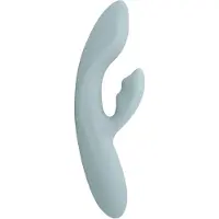 Svakom Chika - App‑styrd vibrator med klitorisklämmor (grå)