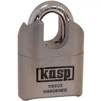 Kasp K11960XD Hänglås Ny låsning Silver Kombination