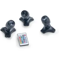 Pontec 73355 LED dammbelysning (RGB) 5 W svart