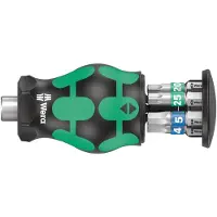 Wera Skruvmejsel WE05008875001; 1/4''; 25 mm; 6 st. + Bits spår