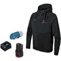 Bosch Professional Ghh 12 + 18v Xa + Gaa 12v-21 + Gba 12v 2.0 Uppvärmd Jacka