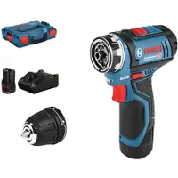 Bosch Skruvdragare/borr GSR 12V-35 FC; 12 V; 2x3,0 Ah batt.