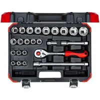Gedore Hylsnyckelsats 3300056; 1/2''; 24 st.