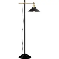 Globo Golvlampa Lenius, Svart, Vardagsrum / matsal, Metall, Industriell design, Golvlampa