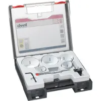 Kwb 598260 Hålsågset 7 delar 35 mm, 44 mm, 51 mm, 65 mm, 68 mm C45 1 st