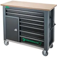 Stahlwille 85010621 Arbetsbänk (B x H x D) 1150 x 1045 x 500 mm Antracit, Svart