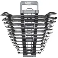Wiha 44753 Dubbelskruvnyckelsats 12 delar 7 - 32 mm