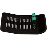 Wera Kraftform Kompakt 60 05051042001 Bit-Set 17 delar Spår, Stjärnspår Phillips, Stjärnspår Pozidriv, TORX BO, Inner-fyrkantig (Robertson), Inner-sexkantig