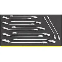 Stahlwille 96830649 TCS 17/12 Käft-ringspärrnyckel-set Nyckelvidd (Metrisk) (för titel) 8 - 19 mm
