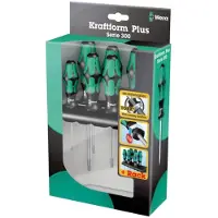 Wera 367/6 TORX HF Skruvmejsel set Verkstad 6 delar Inner-TORX