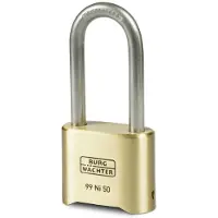 Burg wachter 37491 Hänglås 51.90 mm Mässing Kombination