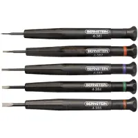 Bernstein 4-380 Skruvdragar-set för urmakare 5 delar Klingbredd: 1 mm, 1.5 mm, 2 mm, 2.5 mm, 3 mm