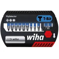 Wiha 41824 Bit-Set 13 delar Stjärnspår Phillips, TORX Plus