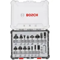 Bosch Träborrset För Skaftfräs 6 Mm 15 Enheter