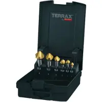 RUKO A102152TRO Konisk försänkarset 6 delar 6.3 mm, 8.3 mm, 10.4 mm, 12.4 mm, 16.5 mm, 20.5 mm HSS TiN 1 set