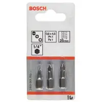 Bosch 2607001762 TX-bits S2-Stål extra hårt E 6.3 3 st