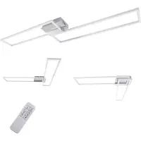 Briloner LED taklampa Frame, dimbar, Aluminium / grå / zink, Vardagsrum / matsal, Metall, Modern, LED-taklampa