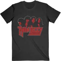 Ginza.se Thin Lizzy: Unisex T-Shirt/Band Photo Logo (Black) (Medium)