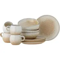 Bloomingville Paula Frukostset, Natur, Stengods 4 x 3 St.