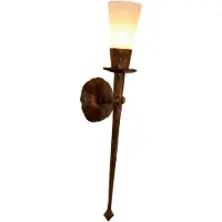 MENZEL Handsmidd vägglampa CHATEAU CHATEAU, dimbar, Brun / rost, Vardagsrum / matsal, Metall, Lantlig / rustik, Vägglampa, vägglampa inomhus