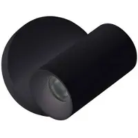 LINEA LIGHT LED-väggspotlight Bart W, svart, Svart, Hall, Aluminium / grå / zink, Modern, LED-taklampa