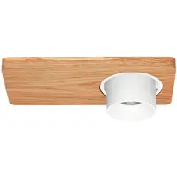 LINEA LIGHT LED taklampa Beebo, dimbar, Ljust trä, Hall, Trä, Lantlig / rustik, LED-taklampa
