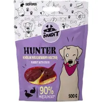 Mr. Bandit Hunter kanin fylld med anka för hundar 500 g