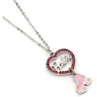 Ginza.se Barbie: Crystal Heart and Roller Skate Necklace