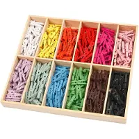 Creativ Company Klädnypor Mini Målade i olika färger 2,5 cm 288-pack