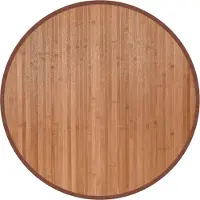 vidaXL Rund matta, naturlig, 80 cm, bambu