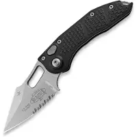 Microtech Stitch Auto S/E Stonewashed fällkniv, combo edge