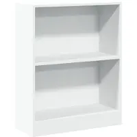 vidaXL Bokhylla vit 60x24x76 cm konstruerat trä