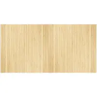 vidaXL Matta rektangulär ljus naturlig 100x200 cm bambu