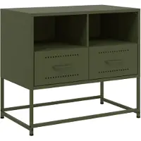 vidaXL TV-skåp olivgrön 68x39x60,5 cm stål