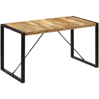 vidaXL Matbord 140x70x75 cm massivt mangoträ