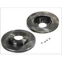 Delphi Bromsskivor BG3874 fram, ventilerad, 2 Stycke