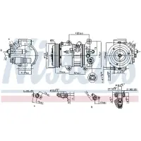 Nissens Kompressor för luftkonditionering 890650