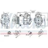 Nissens Kompressor, luftkonditionering 890412