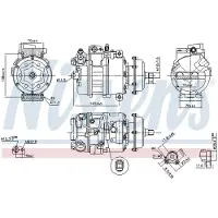 Nissens Kompressor för luftkonditionering 890635