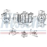 Nissens Kompressor för luftkonditionering 890269
