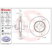 Brembo Bromsskiva COATED DISC LINE 09D72011 Brembo