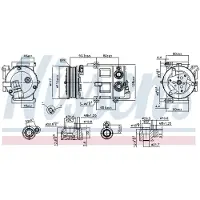 Nissens Kompressor för luftkonditionering 890179